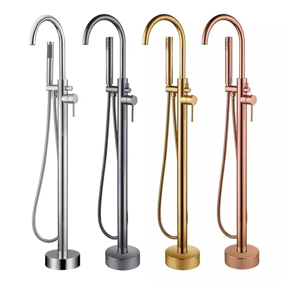 Floor-Mounted Bathtub Shower Tub Faucet 70010